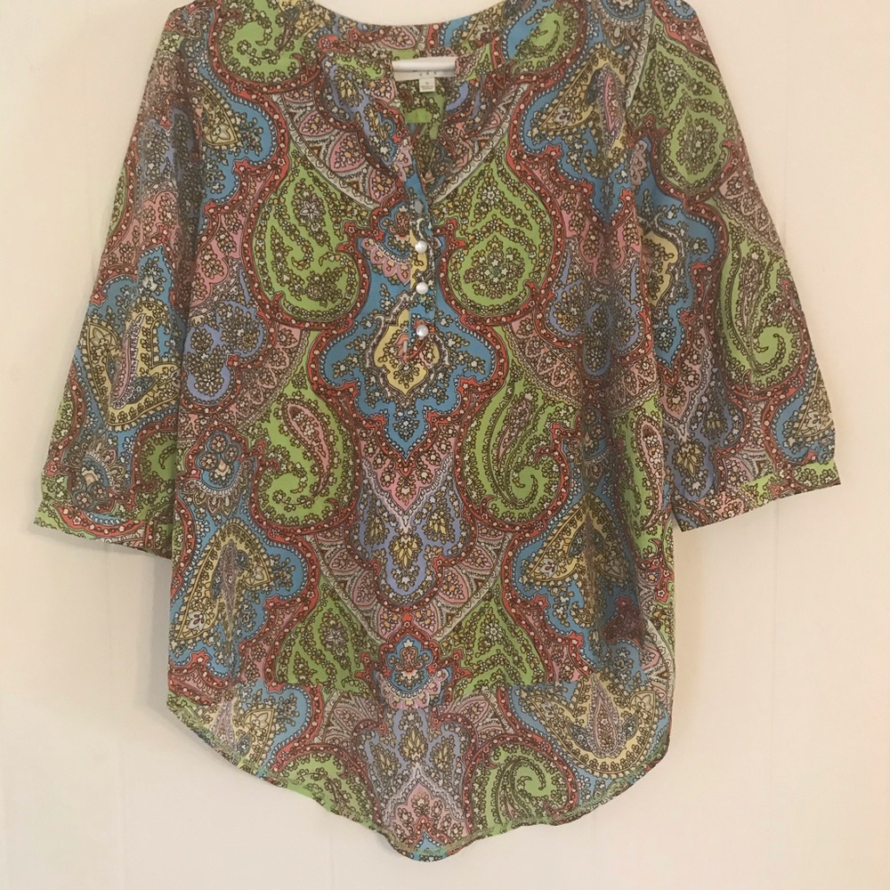 Umgee Green/blue design shirt